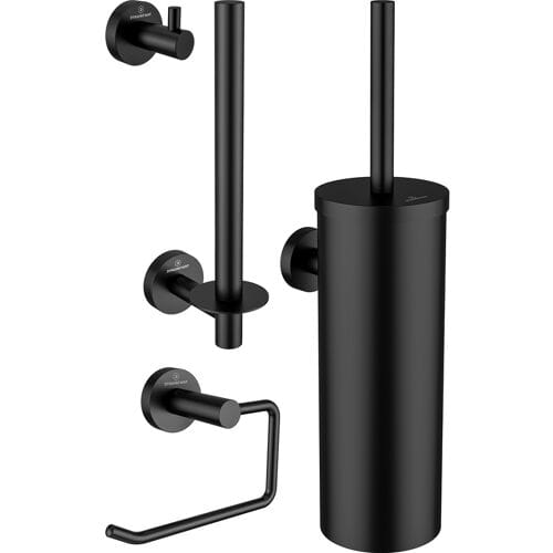 Dynamic Way RVS toilet accessoires set zwart