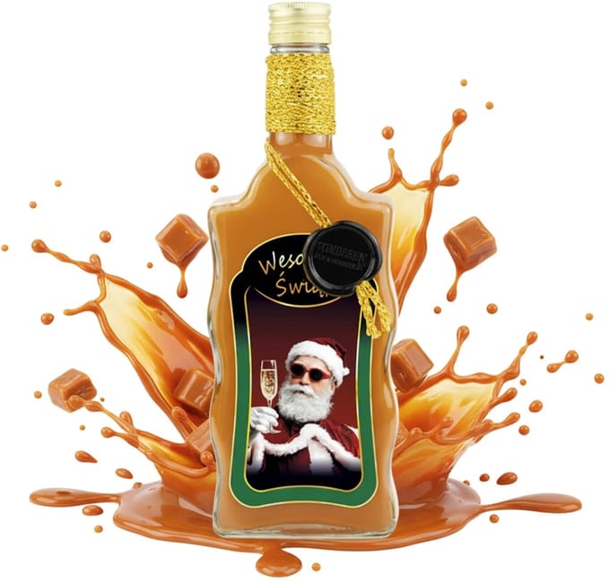 Bimberek Premium Fles - Decoratief - 500ml - Kerst - Cadeau