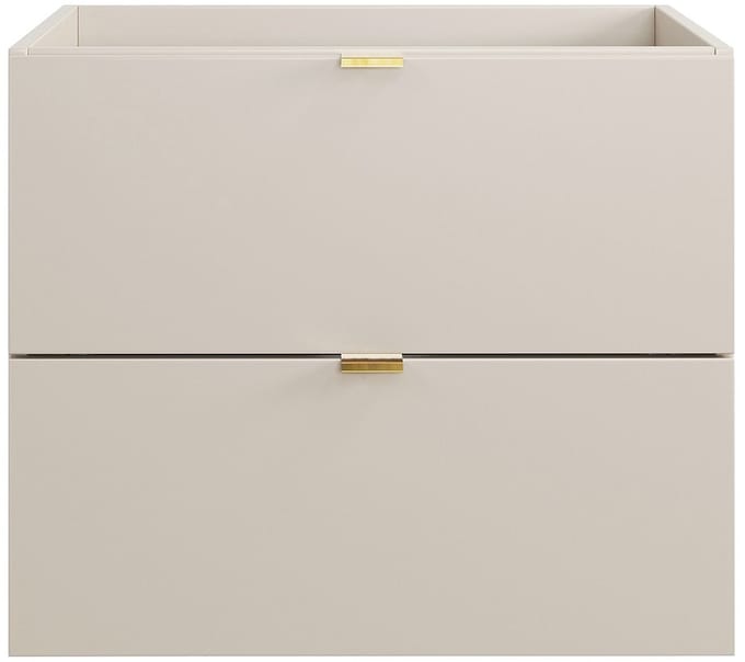 Vente-unique Zwevend wastafelmeubel - Beige kleur - 60 cm - LAVENA