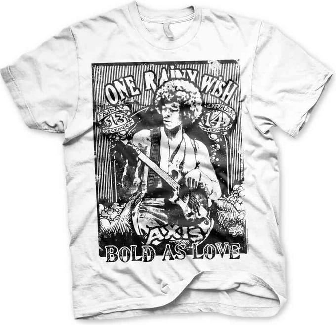Jimi Hendrix Heren Tshirt -S- Bold As Love Wit
