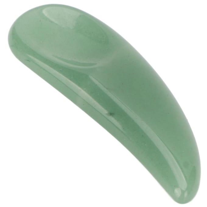 Gebogen Cosmetische Spatel Schep Mini Gua Sha Jadesteen Gebogen Make-up Oogcrème Cosmetische Spatel Groen groen