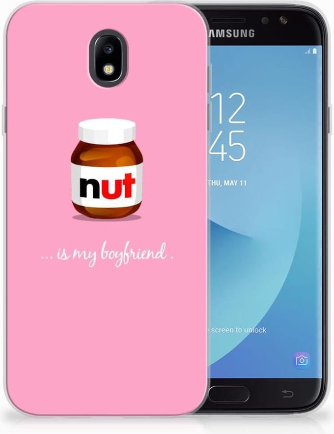 Back Cover voor Samsung Galaxy J7 2017 | J7 Pro Siliconen Case Nut Boyfriend