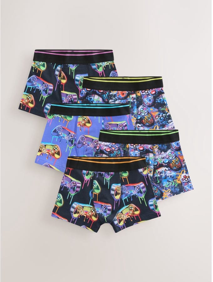Next - Jongens - Set van 5 boxershorts - Blauw