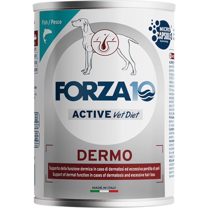 18x390g Forza10 Active Line Dermo met vis natvoer voor honden