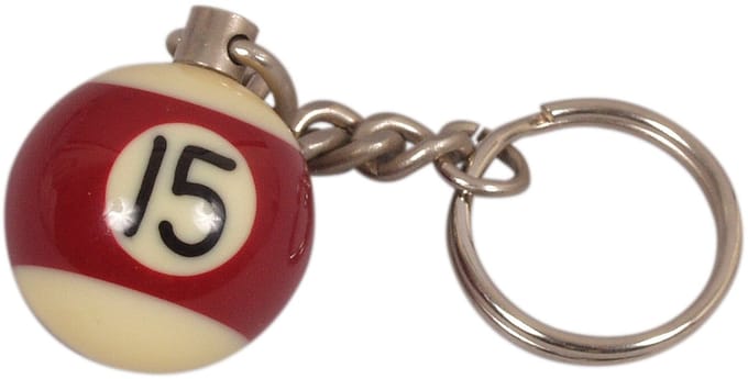 Sleutelhanger poolball 25 mm Nr. 15