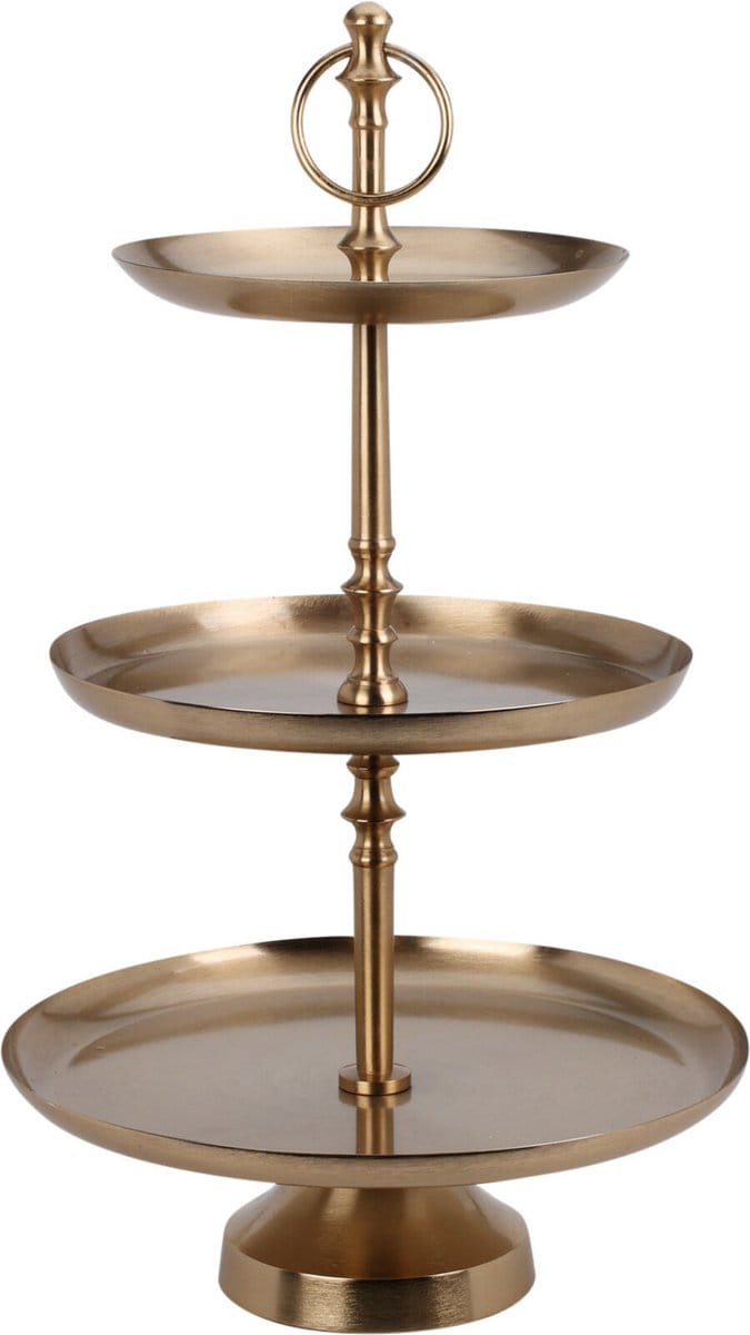 Home & Styling Etagére - Goud - 3 Laags - 30x50CM