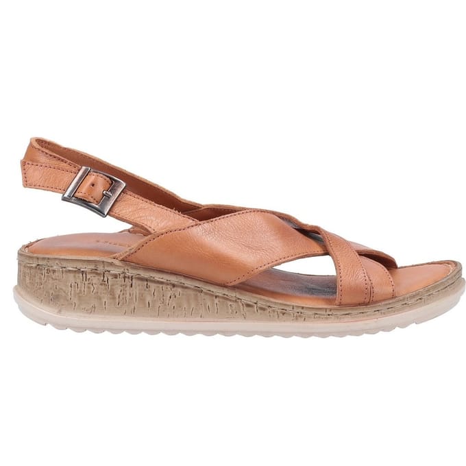 Hush Puppies Vrouwen/dames Elena Leren Wigsandaal (Tan)