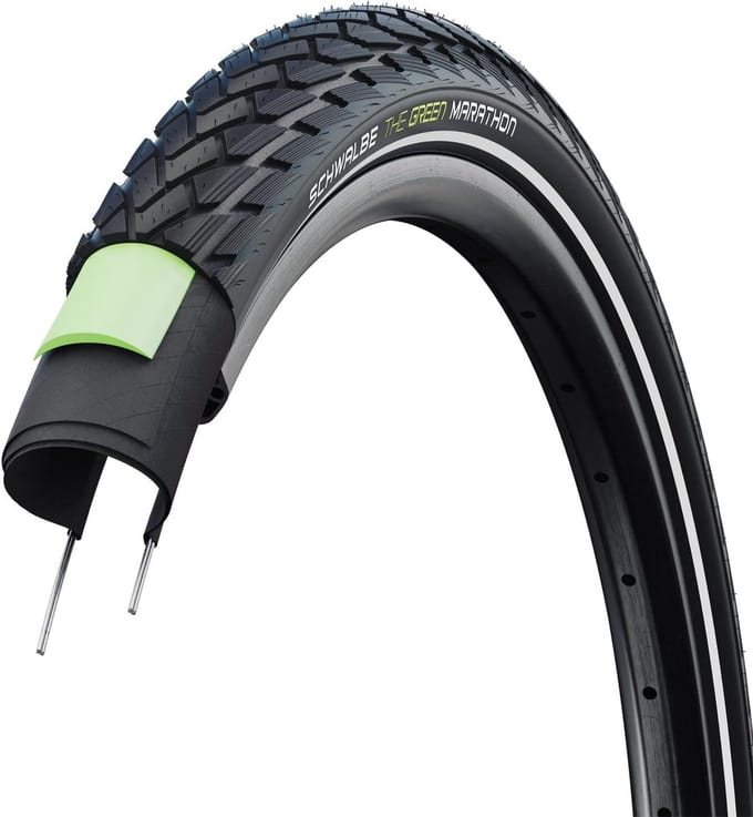 Stadsfietsband 700C Performance met GreenGuard - Antilek Fietsband Zwart