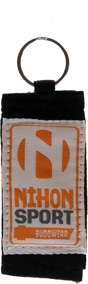 Sleutelhanger met een stukje judoband | Zwart