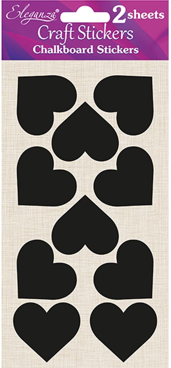Oaktree - Stickers Hartje krijtbord (20 stuks)