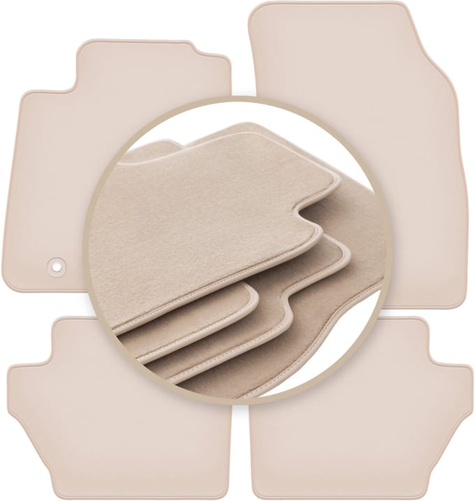 PREMIUM beige matten voor: Ford Fiesta MK7 hatchback 2008-2011
