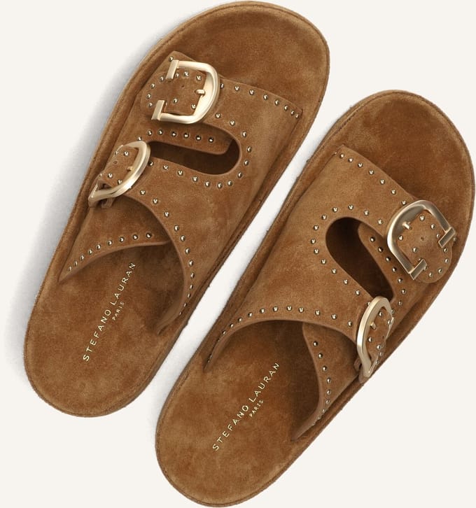 STEFANO LAURAN Dk56658 Slippers - Dames - Bruin - Maat 40