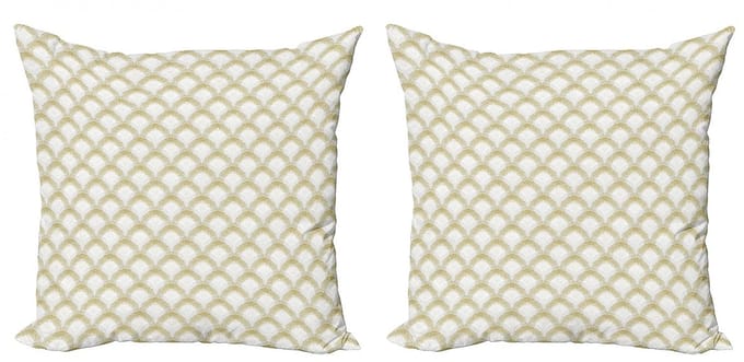 ABAKUHAUS Art Deco Kussenhoes – 50x50 cm – Dubbelzijdig bedrukt