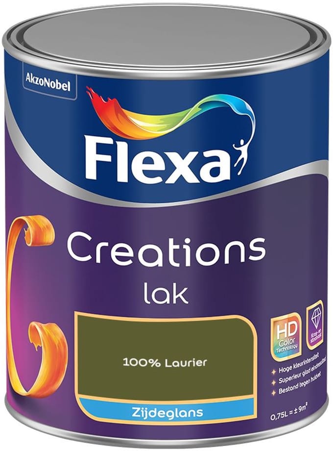 Flexa - Creations Lak Zijdeglans - 100% Laurier - Mengverf - 750 Ml