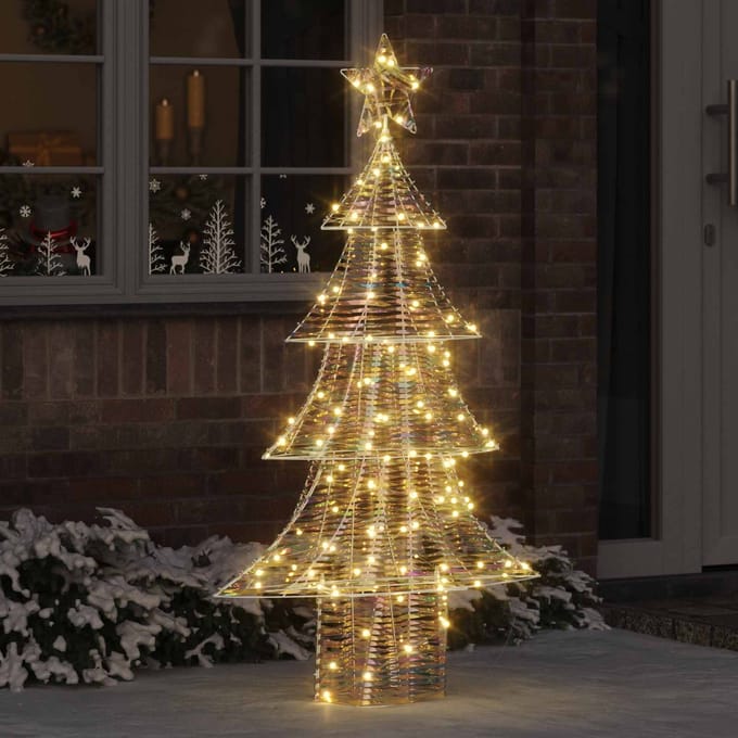 vidaXL - Kerstboom - 160 - LED's - Warmwit - 150 - cm - PET