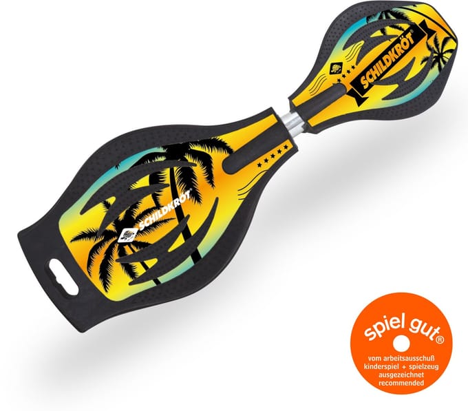 Schildkröt waveboard Good Vibes Ocean Drive voor kinderen en volwassenen.