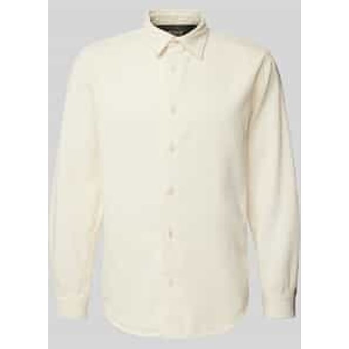 Regular fit corduroy overhemd met kentkraag, model 'TRISTAN'