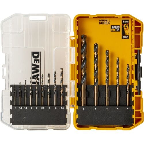 DeWalt Black & Gold Serie - HSS Metaalborenset - 14 delig - Speed Tip - Tough Core