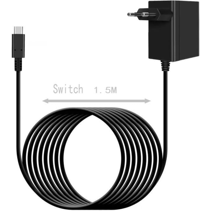 Chargeur adaptateur secteur - Nintendo - Switch - 15V - 2,6A - USB Type-C