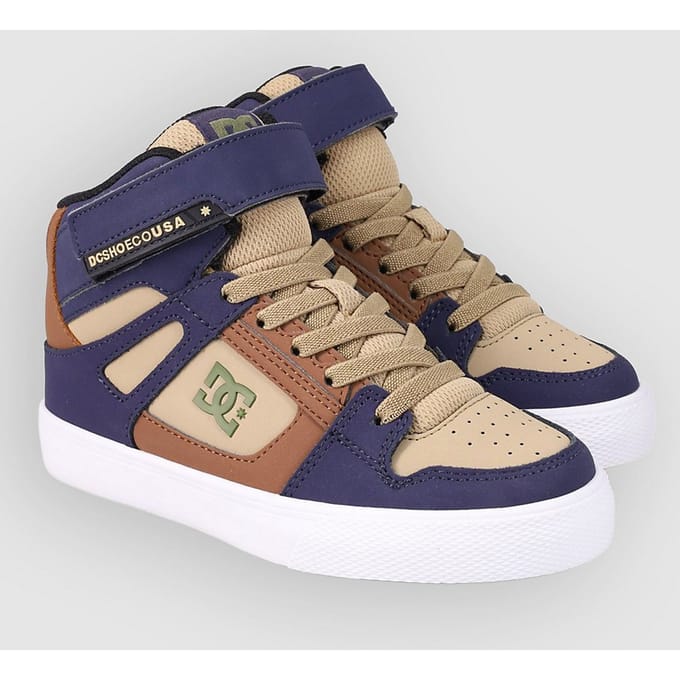 DC Pure High-Top EV Kids Skateschoenen blauw