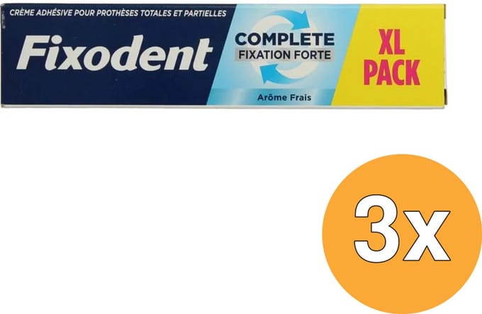 3x Fixodent Kleefpasta Complete Original/Fresh (70 gr)