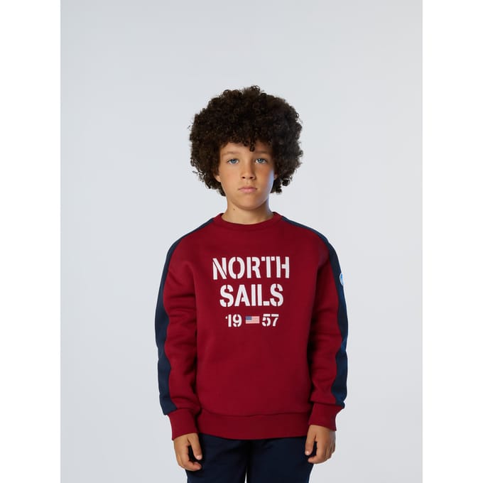 North Sails Sweatshirt Met flockprint