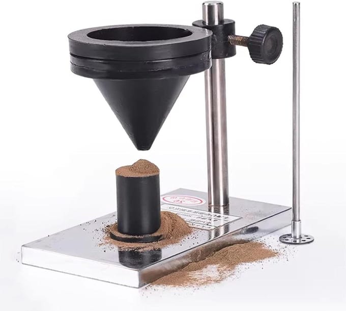 Grondmeter Meetinstrument - Bodem Testset - Bodem Analyse - Met Roerder en Maatbeker - 10 ml Volume - Zilver