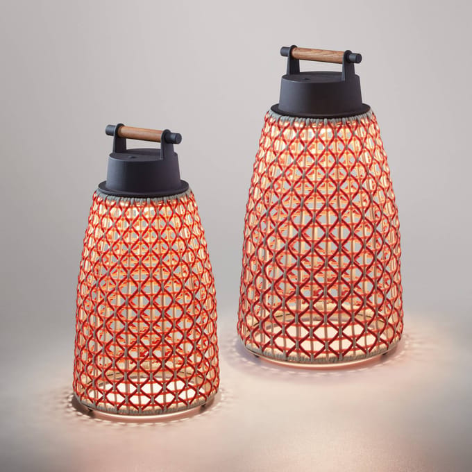 Bover Nans M/41/R accu-tafellamp voor buiten, rood