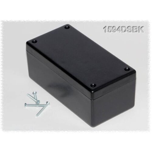 Hammond Electronics 1594DSBK – Universele behuizing – 131 x 66 x 55 mm – ABS – Zwart