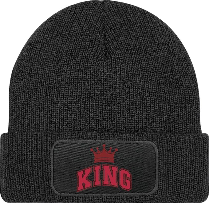 Muts voor hem - cadeau mannen - Zwart - 100% Soft-Touch acrylic - King