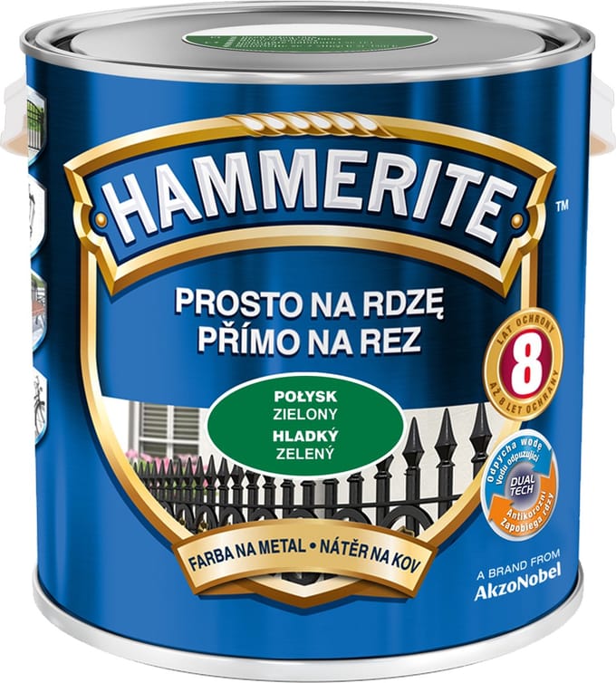 Hammerite Direct roest glad 2,5 l, groen