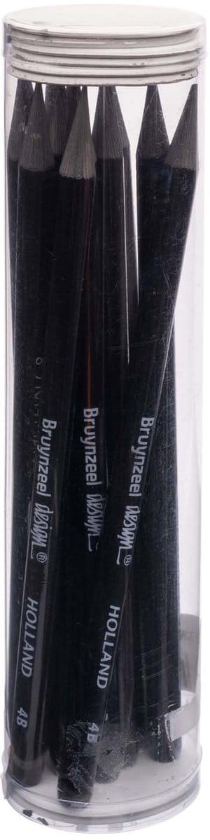 Bruynzeel grafietstift 4B design potlood voor tekenen en schetsen.