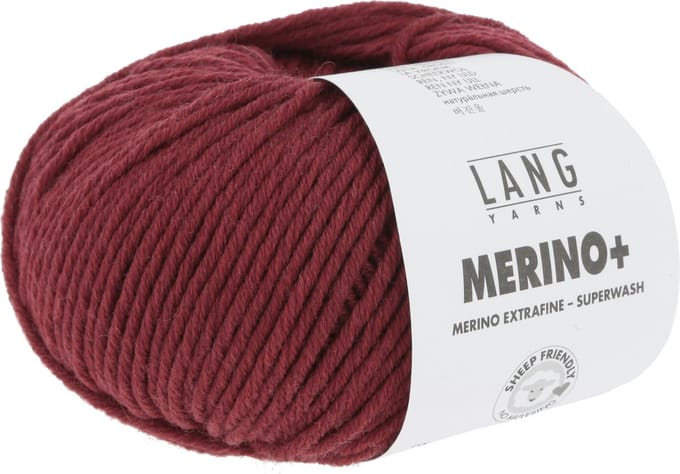 Lang Yarns Merino Plus - 162 lichtwijnrood - Merinowol Garen