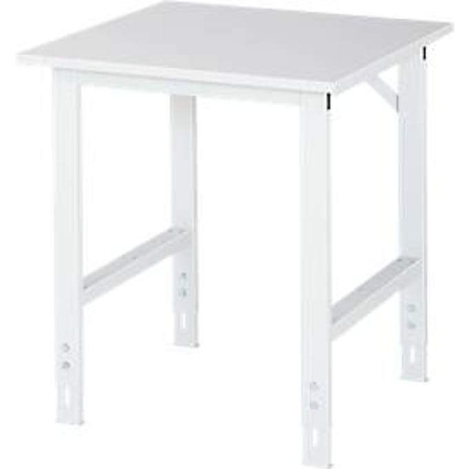 Werktafel, melamine blad, B 750 x D 800 x H 760-1080 mm