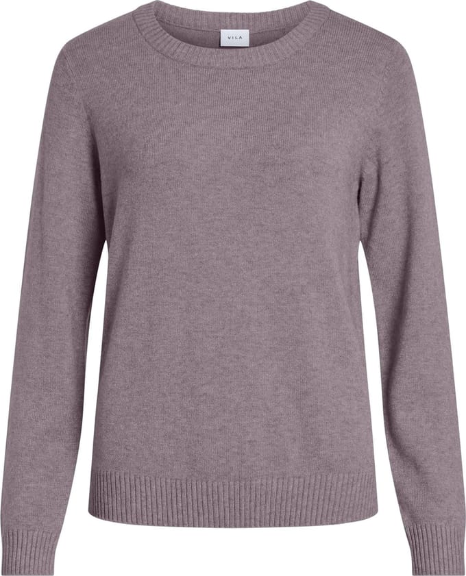 VILA - VIRIL O-NECK L/S KNIT TOP - NOOS - Dames - Gebreide truien