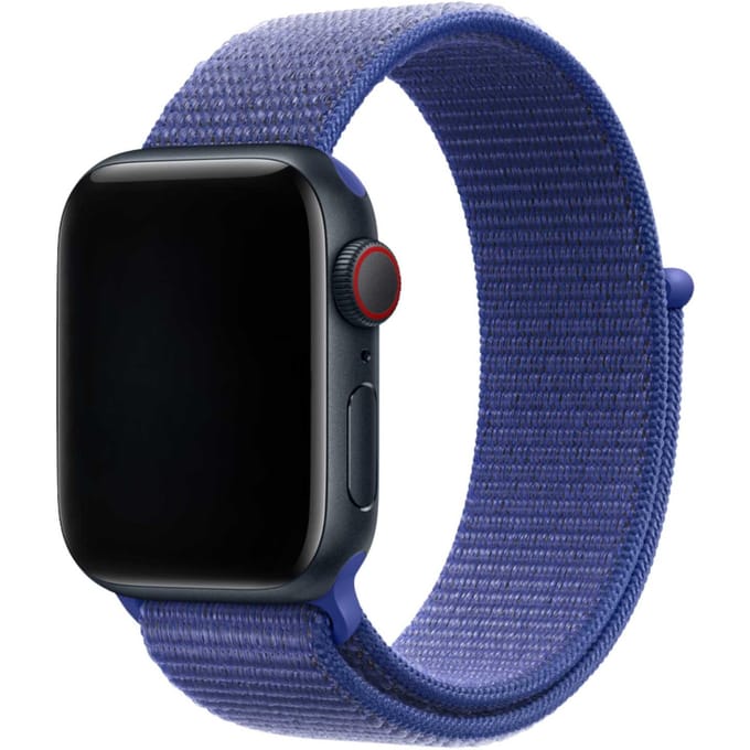 2+1 | Apple Watch Bandje Flyne - Geweven - Nylon - Ultramarijn