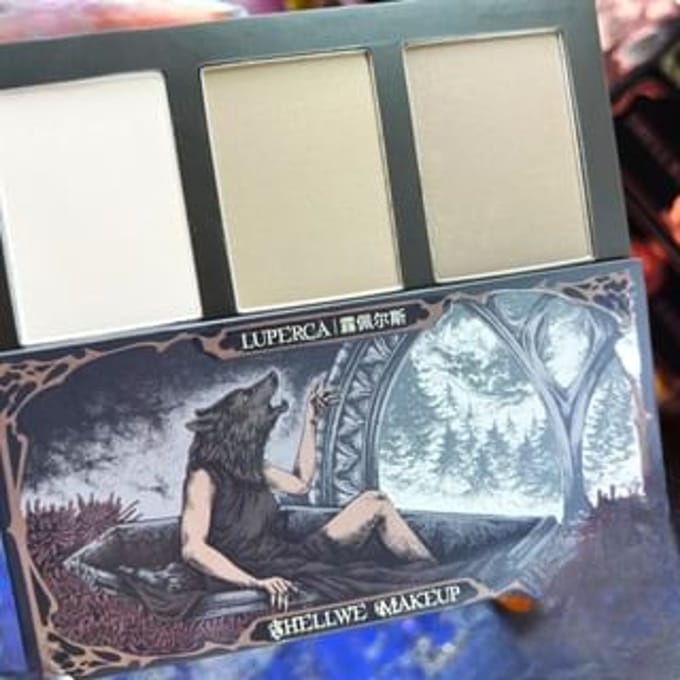 SHELLWE MAKEUP - 3 Color Highlighter Contour Palette - Luperca #Luperca
