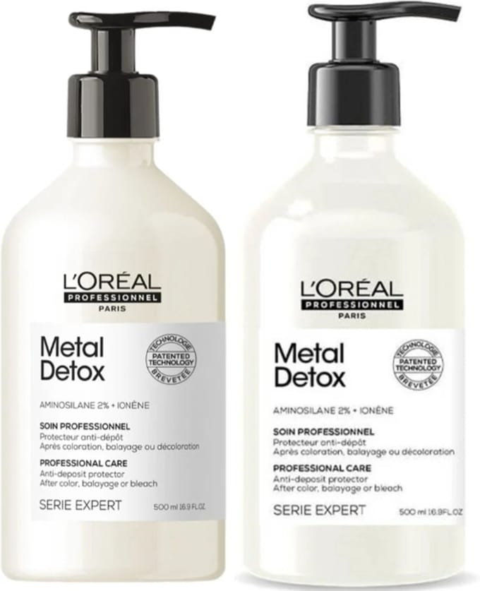 L'Oreal Metal Detox Shampoo 500ml & Conditioner 500ml Set