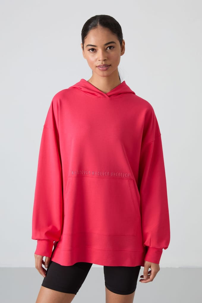 Overmaat Hoodie met Print