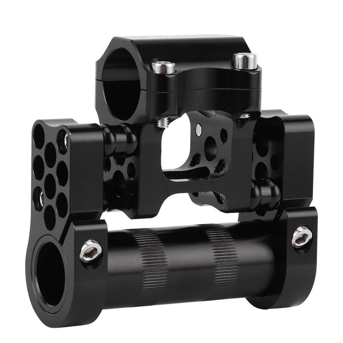 Vouwfiets Verstelbare Dubbele Stuurpen 25.4 CNC Aluminiumlegering Fietsonderdelen Accessoire black