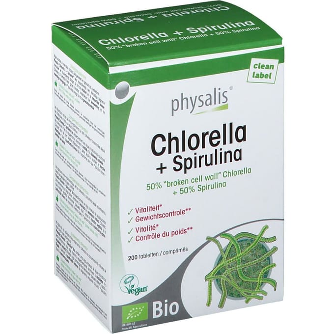 Physalis® Chlorella + Spirulina Bio 200 Tabletten