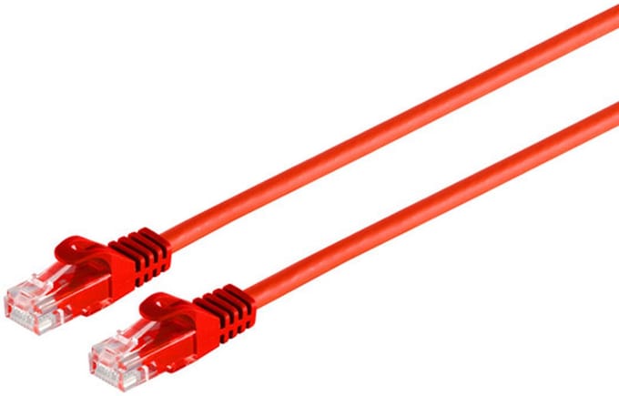 RJ45 Patchkabel CAT 7 Rohkabel U/UTP rot 1,5m