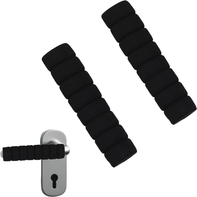 Zachte Schuimrubberen Bescherming voor Deurgrepen - Elastische Beveiliging, Wandbescherming en Stoppers, Set van 2