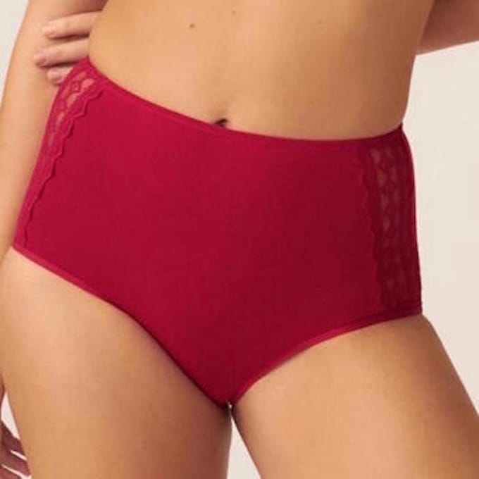 Naturana leak proef/ menstruatie taille slip maat 46 cassis