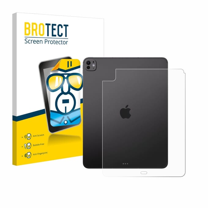 BROTECT - Screenprotector voor Apple iPad Pro 13" 2025 (Achterkant) - Folie Beschermfolie transparant