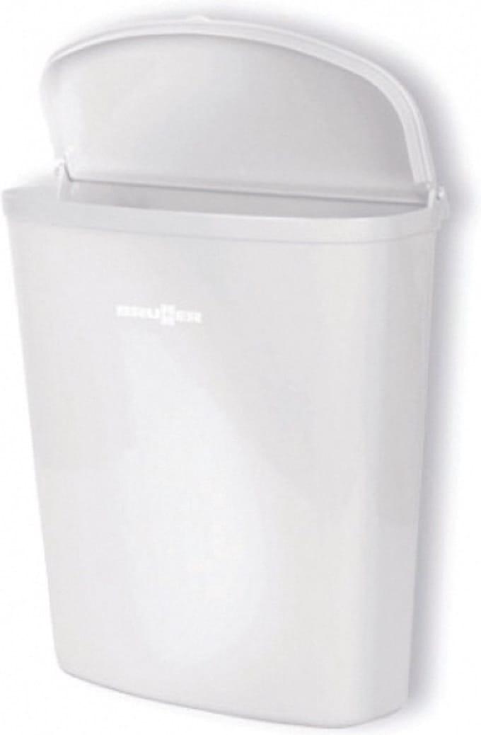 Brunner Pillar - afvalbak wit