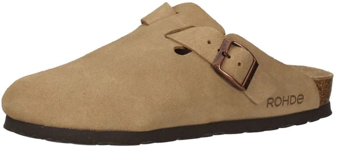Rohde Sunnys No15 klompen dames pantoffels muiltjes leer 6071 camel