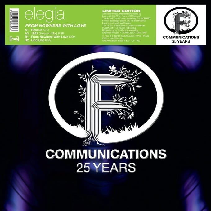 Elegia - From Nowhere With Love (12" Single) (Limited Edition) (Remastered)