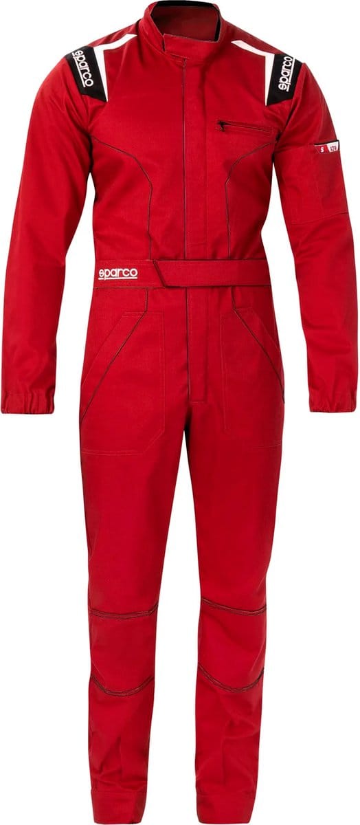 Sparco MS-4 - Monteursoverall Overall - Zwart/Grijs/Blauw/Rood