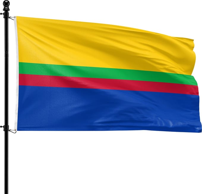 VlagDirect - Appingedam vlag - Gemeente Appingedam vlag - 90 x 150 cm.